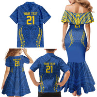 Custom Oceania Football Solomon Kings Family Matching Mermaid Dress and Hawaiian Shirt Polynesian Tribal Pattern LT9 - Polynesian Pride