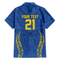 Custom Oceania Football Solomon Kings Family Matching Summer Maxi Dress and Hawaiian Shirt Polynesian Tribal Pattern LT9 - Polynesian Pride