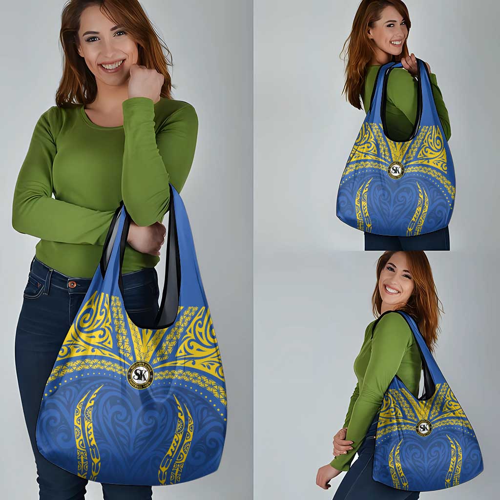 Oceania Football Solomon Kings Grocery Bag Polynesian Tribal Pattern