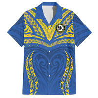 Custom Oceania Football Solomon Kings Hawaiian Shirt Polynesian Tribal Pattern