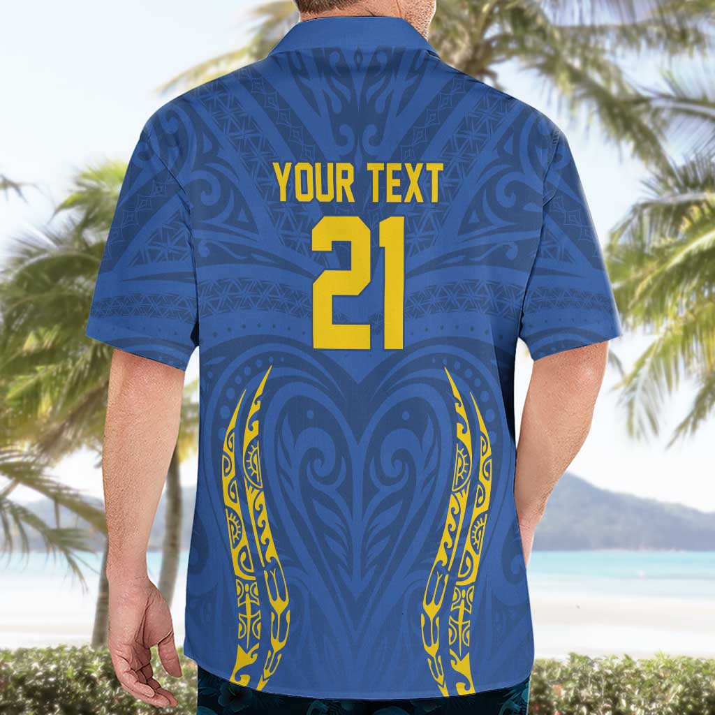 Custom Oceania Football Solomon Kings Hawaiian Shirt Polynesian Tribal Pattern
