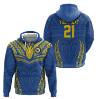 Custom Oceania Football Solomon Kings Hoodie Polynesian Tribal Pattern