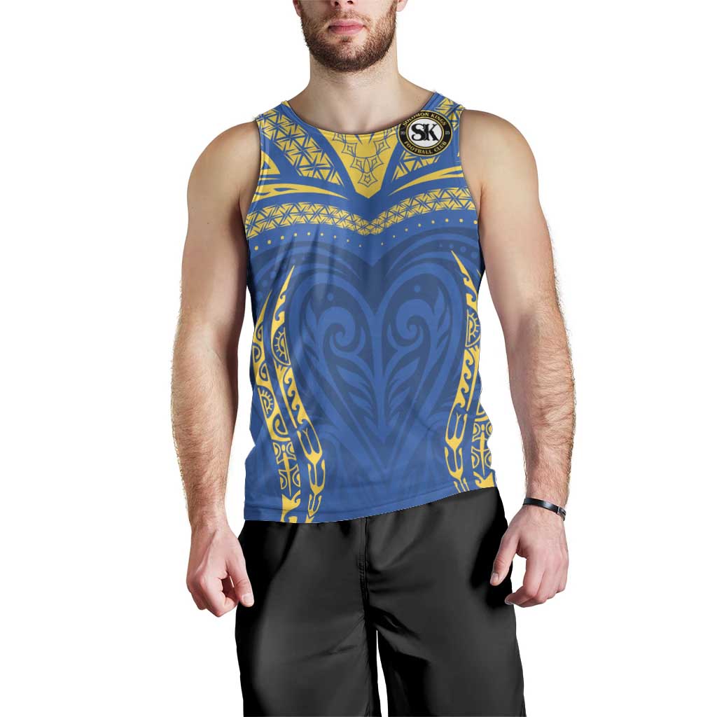 Custom Oceania Football Solomon Kings Men Tank Top Polynesian Tribal Pattern