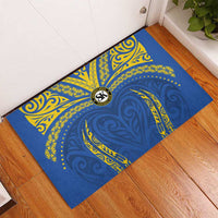 Oceania Football Solomon Kings Rubber Doormat Polynesian Tribal Pattern