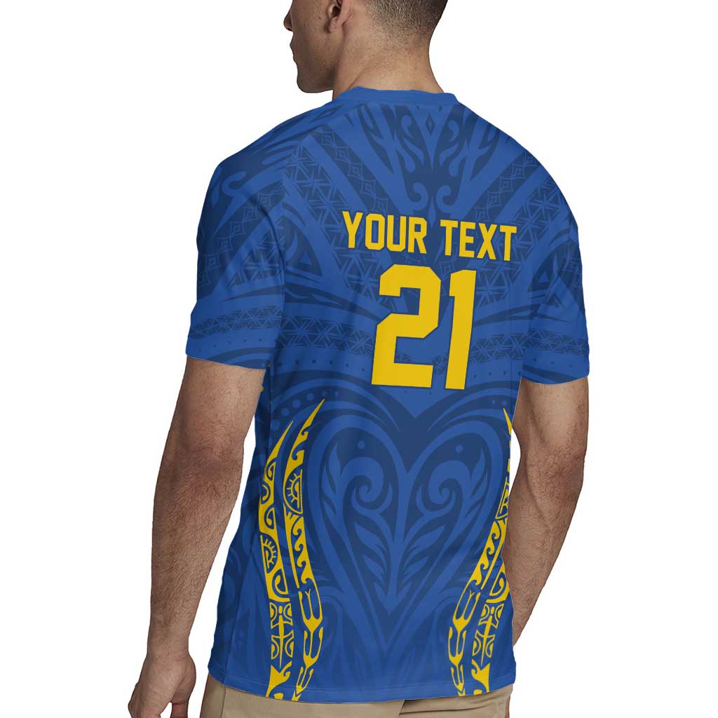 Custom Oceania Football Solomon Kings Rugby Jersey Polynesian Tribal Pattern