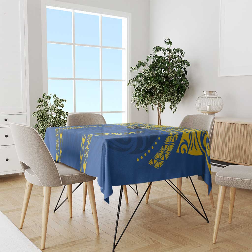 Oceania Football Solomon Kings Tablecloth Polynesian Tribal Pattern