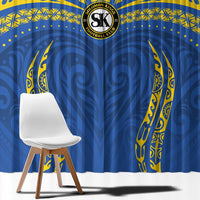 Oceania Football Solomon Kings Window Curtain Polynesian Tribal Pattern