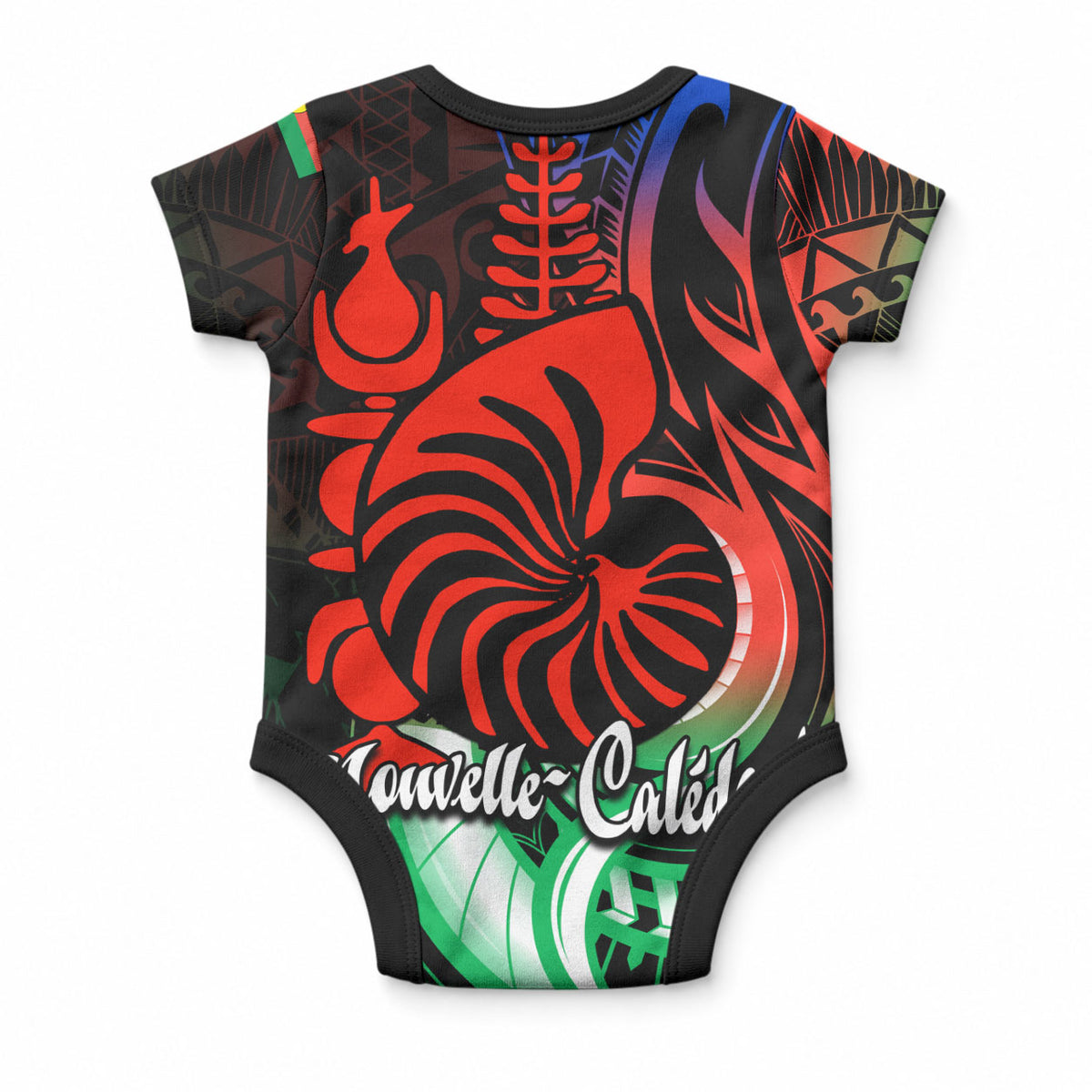 New Caledonia Baby Onesie Emblem Nautilus Shell LT9 - Polynesian Pride