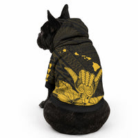 Hawaii Shaka Sign Pet Hoodie Gold Version LT9 - Polynesian Pride