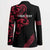 All Black Maori Tribal Tattoo Personalised Blazer Classic Red Polynesian Style - Polynesian Pride