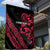 All Black Maori Tribal Tattoo Personalised Garden Flag Classic Red Polynesian Style - Polynesian Pride