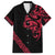 All Black Maori Tribal Tattoo Personalised Hawaiian Shirt Classic Red Polynesian Style - Polynesian Pride