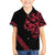 All Black Maori Tribal Tattoo Personalised Hawaiian Shirt Classic Red Polynesian Style - Polynesian Pride
