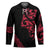 All Black Maori Tribal Tattoo Personalised Hockey Jersey Classic Red Polynesian Style - Polynesian Pride