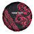 All Black Maori Tribal Tattoo Personalised Spare Tire Cover Classic Red Polynesian Style - Polynesian Pride