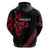All Black Maori Tribal Tattoo Personalised Zip Hoodie Classic Red Polynesian Style - Polynesian Pride