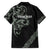 All Black Maori Tribal Tattoo Personalised Hawaiian Shirt Moss Green Polynesian Style - Polynesian Pride