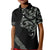 All Black Maori Tribal Tattoo Personalised Kid Polo Shirt Moss Green Polynesian Style - Polynesian Pride