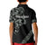 All Black Maori Tribal Tattoo Personalised Kid Polo Shirt Moss Green Polynesian Style - Polynesian Pride
