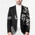 All Black Maori Tribal Tattoo Personalised Blazer Stone Gray Polynesian Style - Polynesian Pride