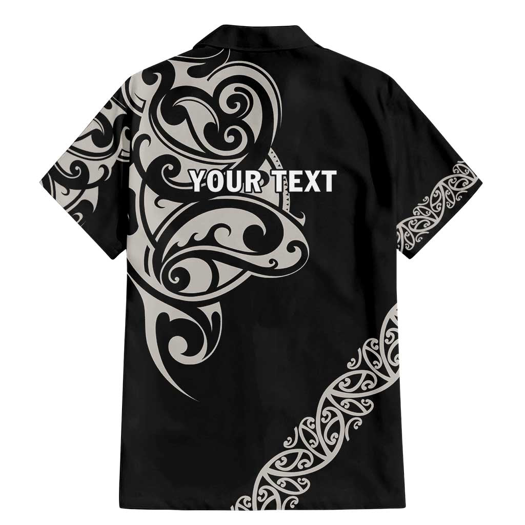 All Black Maori Tribal Tattoo Personalised Family Matching Mermaid Dress and Hawaiian Shirt Stone Gray Polynesian Style LT9 - Polynesian Pride