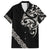 All Black Maori Tribal Tattoo Personalised Hawaiian Shirt Stone Gray Polynesian Style - Polynesian Pride