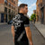 All Black Maori Tribal Tattoo Personalised Zipper Polo Shirt Stone Gray Polynesian Style - Polynesian Pride