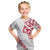 All White Maori Tribal Tattoo Personalised Kid T Shirt Classic Red Polynesian Style - Polynesian Pride