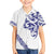 All White Maori Tribal Tattoo Personalised Hawaiian Shirt Dark Blue Polynesian Style - Polynesian Pride