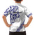 All White Maori Tribal Tattoo Personalised Hawaiian Shirt Dark Blue Polynesian Style - Polynesian Pride