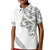 All White Maori Tribal Tattoo Personalised Kid Polo Shirt Moss Green Polynesian Style - Polynesian Pride