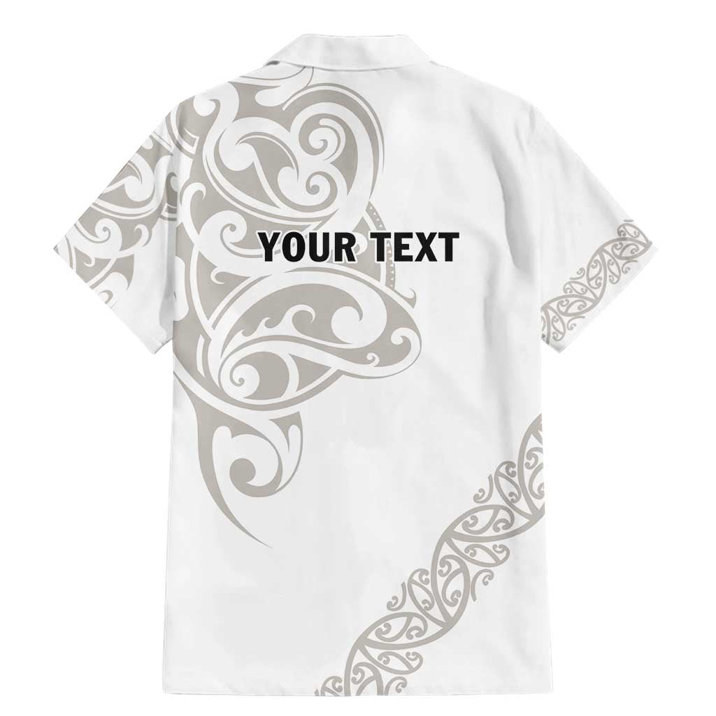 All White Maori Tribal Tattoo Personalised Family Matching Mermaid Dress and Hawaiian Shirt Stone Gray Polynesian Style LT9 - Polynesian Pride