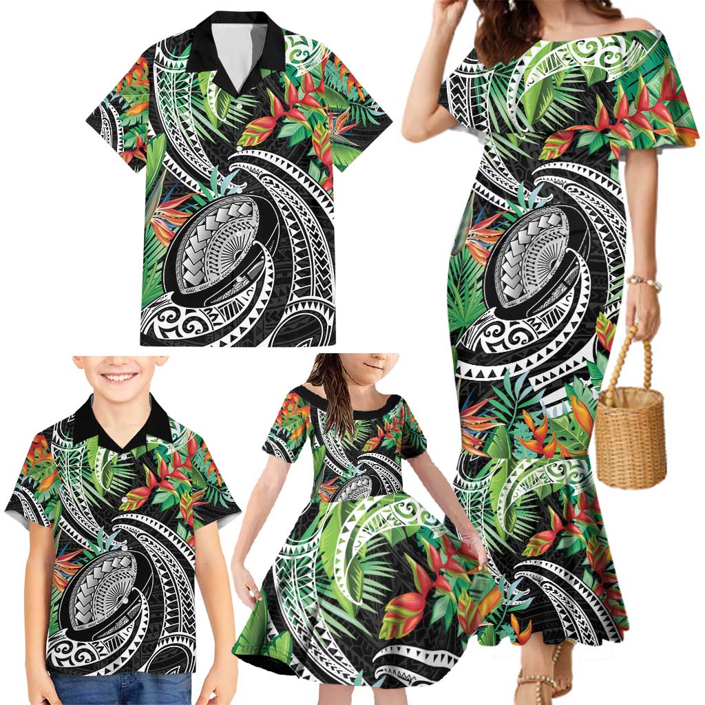 Polynesian Pacific Rugby Tribal Family Matching Mermaid Dress and Hawaiian Shirt Tropical Vibe LT9 - Polynesian Pride