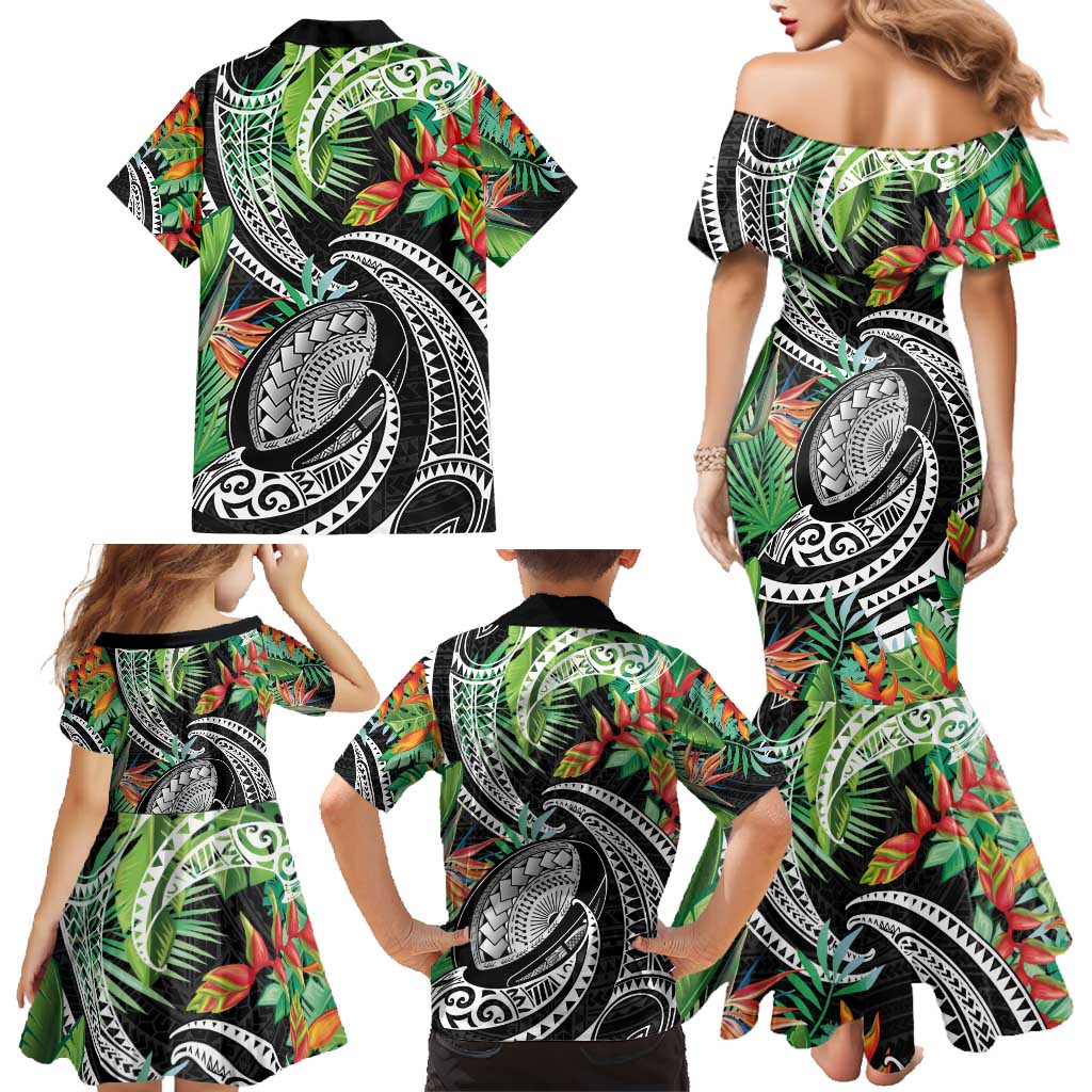 Polynesian Pacific Rugby Tribal Family Matching Mermaid Dress and Hawaiian Shirt Tropical Vibe LT9 - Polynesian Pride
