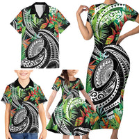 Polynesian Pacific Rugby Tribal Family Matching Short Sleeve Bodycon Dress and Hawaiian Shirt Tropical Vibe LT9 - Polynesian Pride