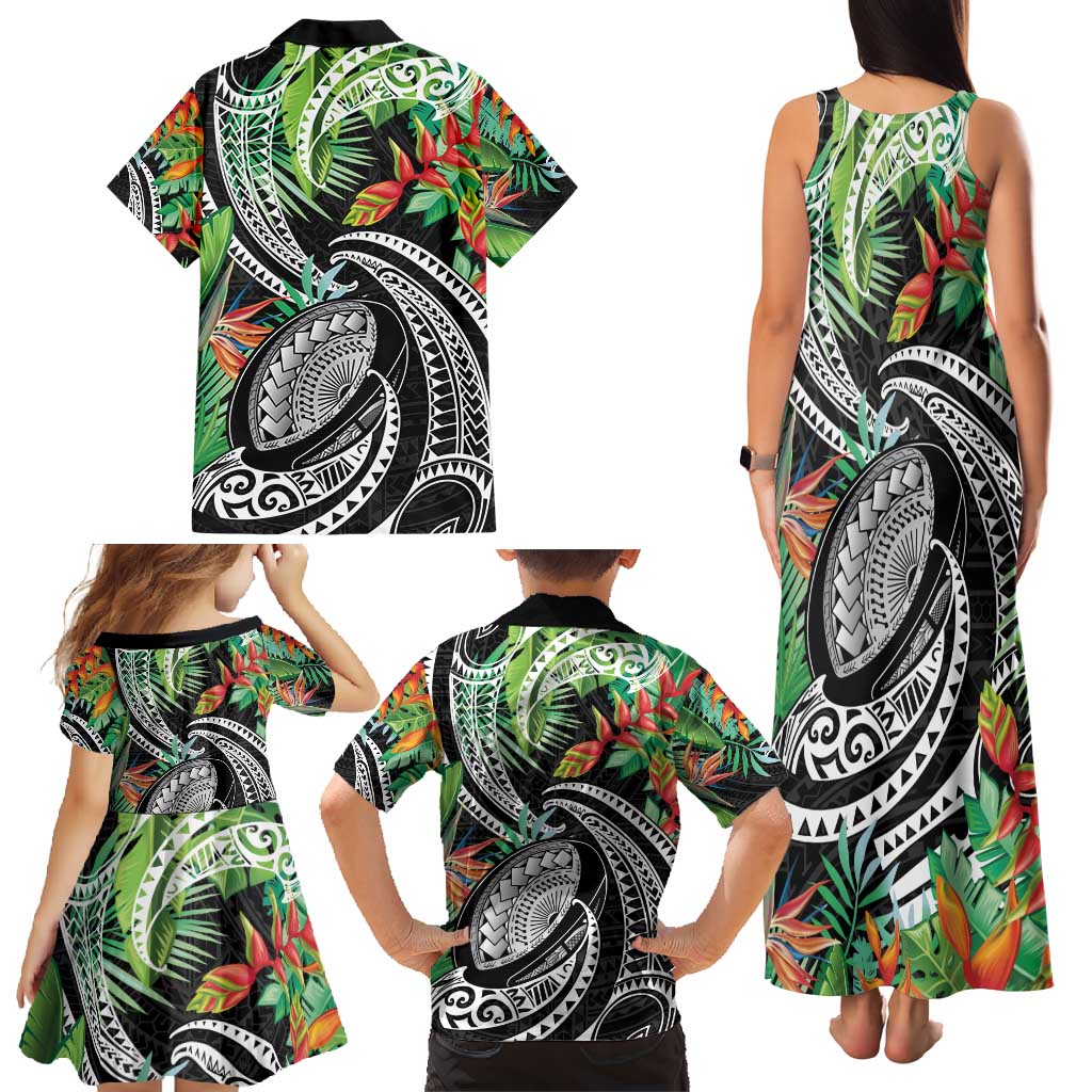 Polynesian Pacific Rugby Tribal Family Matching Tank Maxi Dress and Hawaiian Shirt Tropical Vibe LT9 - Polynesian Pride