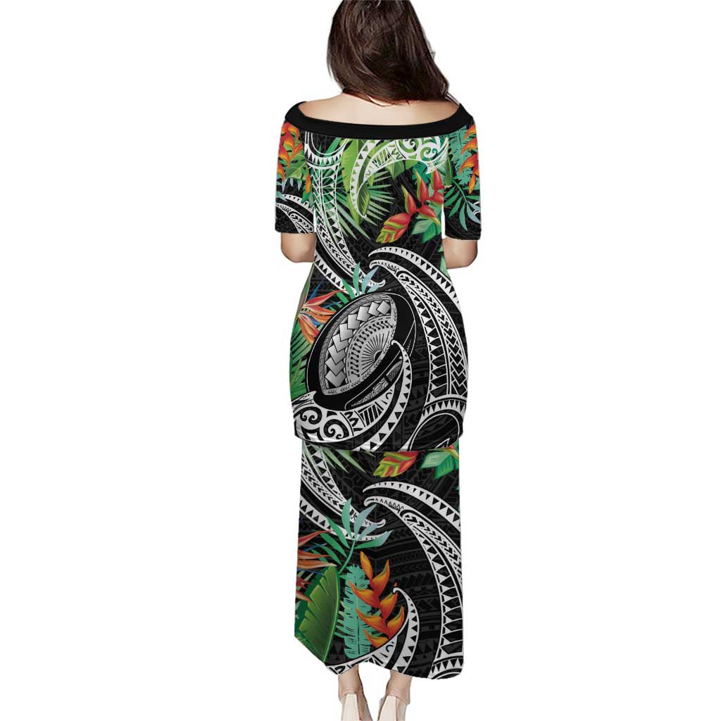 Polynesian Pacific Rugby Tribal Puletasi Tropical Vibe