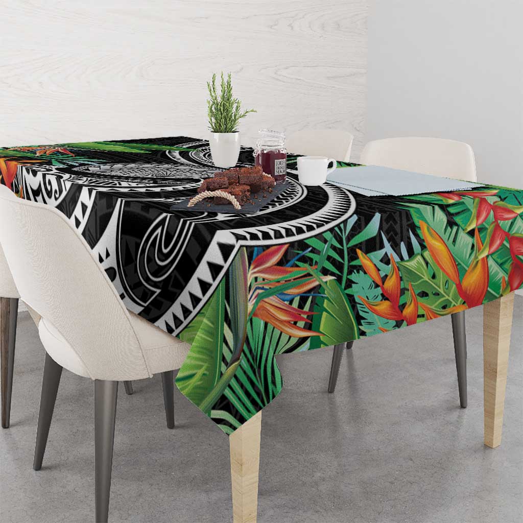 Polynesian Pacific Rugby Tribal Tablecloth Tropical Vibe