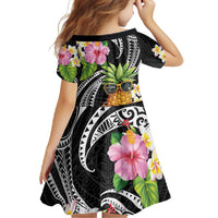 Hau'oli Makahiki Hou Family Matching Mermaid Dress and Hawaiian Shirt Aloha Pineapple Tropical Vibe LT9 - Polynesian Pride