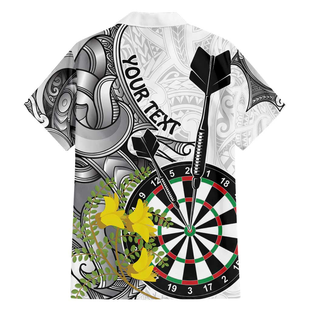 Personalised New Zealand Darts Family Matching Off Shoulder Maxi Dress and Hawaiian Shirt Kowhai Floral with Maori Tattoo LT9 - Polynesian Pride