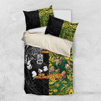 Custom New Zealand vs South Africa Bedding Set Rugby Rivalry Two Nations One Battle LT9 US Twin 172cm x 218cm Multicolor - Polynesian Pride