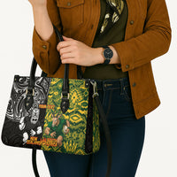 Custom New Zealand vs South Africa Leather Bag Rugby Rivalry Two Nations One Battle LT9 - Polynesian Pride