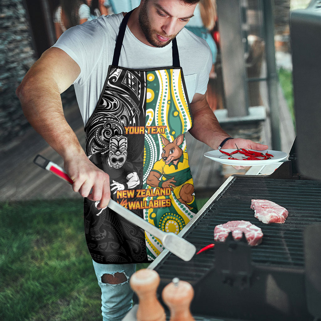 Custom Australia vs New Zealand Apron Rugby Rivalry Two Nations One Battle LT9 - Polynesian Pride