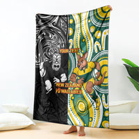 Custom Australia vs New Zealand Blanket Rugby Rivalry Two Nations One Battle LT9 - Polynesian Pride