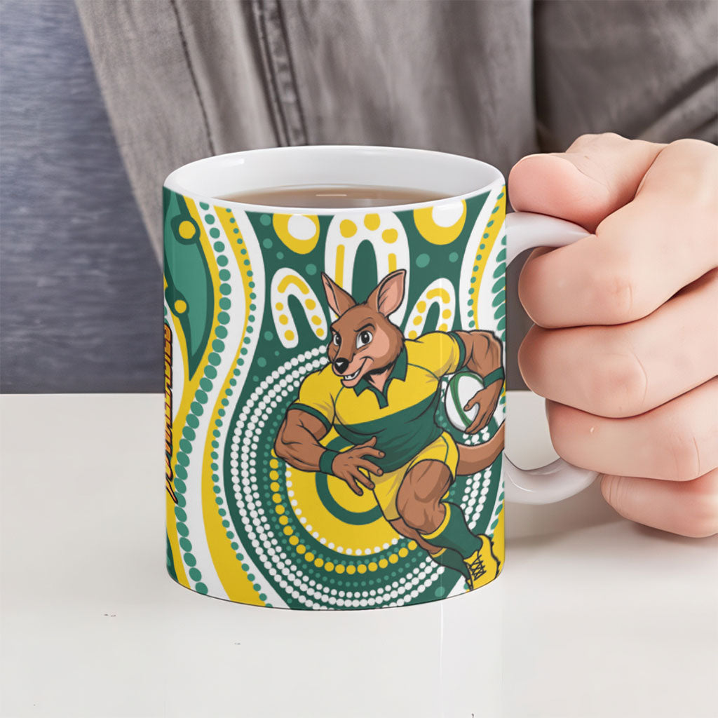 Australia vs New Zealand Ceramic Mug Rugby Rivalry Two Nations One Battle LT9 - Polynesian Pride