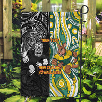 Custom Australia vs New Zealand Garden Flag Rugby Rivalry Two Nations One Battle LT9 Garden Flag Multicolor - Polynesian Pride
