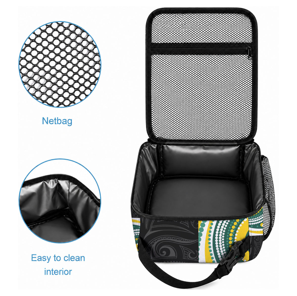 Custom Australia vs New Zealand Lunch Bag Rugby Rivalry Two Nations One Battle LT9 - Polynesian Pride