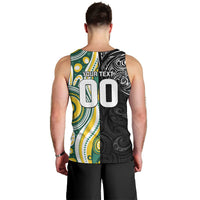 Custom Australia vs New Zealand Men Tank Top Rugby Rivalry Two Nations One Battle LT9 - Polynesian Pride