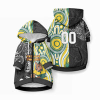 Custom Australia vs New Zealand Pet Hoodie Rugby Rivalry Two Nations One Battle LT9 Zip-up Multicolor - Polynesian Pride