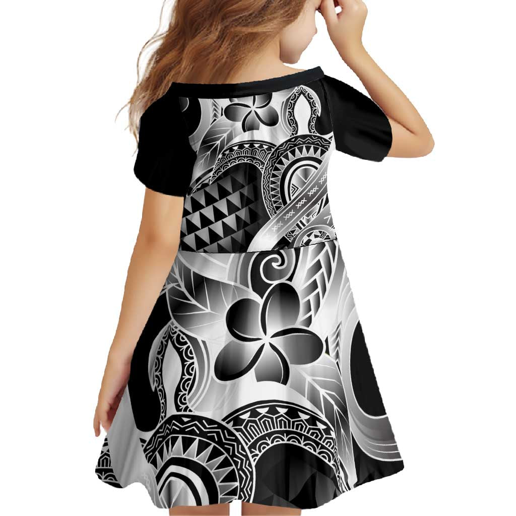 Aloha Black Tribal Honu Tattoo Family Matching Summer Maxi Dress and Hawaiian Shirt LT9 - Polynesian Pride